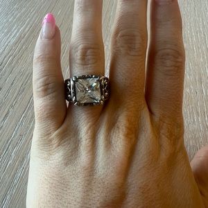 Retired Silpada  Cubic Zirconia Ring Size 6